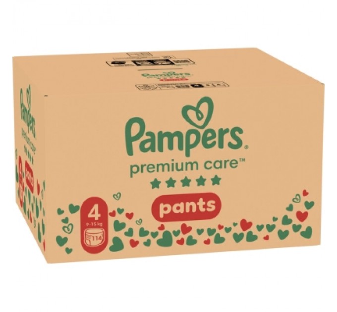 Pampers Підгузки Pampers Premium Care Pants Розмір 4 (9-15 кг) 114 шт (8700216829359)