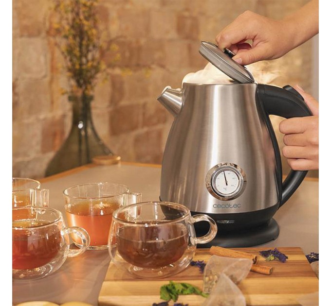 Cecotec Електрочайник Cecotec ThermoSense 620 Retro Steel (CCTC-01458)