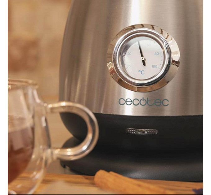 Cecotec Електрочайник Cecotec ThermoSense 620 Retro Steel (CCTC-01458)