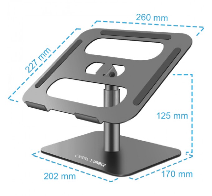 OfficePro Підставка до ноутбука OfficePro LS956G Aluminum alloy Gray (LS956G)