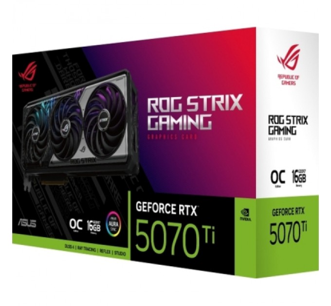 Відеокарта ASUS GeForce RTX5070 Ti 16GB ROG STRIX OC GAMING (ROG-STRIX-RTX5070TI-O16G-GAMING)