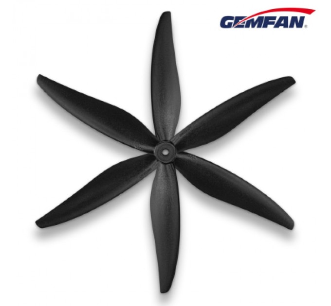 Gemfan Пропелер для дрона Gemfan 8040 3 Blade Propeller Black 1 pair (GF8040-3CN/HP098.PMCN8040-3B)