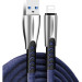 ColorWay Дата кабель USB 2.0 AM to Lightning 1.0m zinc alloy blue ColorWay (CW-CBUL010-BL)