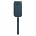 Apple Чохол на руку Apple Leather Sleeve with MagSafe для Apple iPhone 12/12 Pro Baltic Blue (MHYD3)