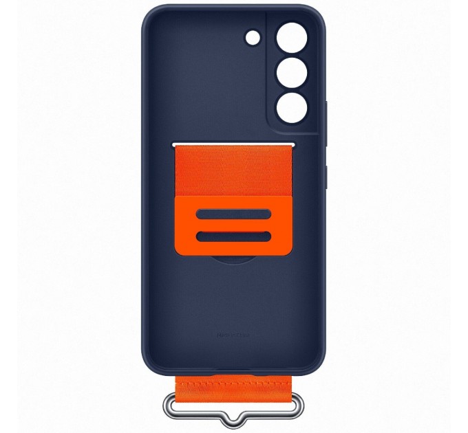 Samsung Чохол-накладка Samsung Silicone Cover with Strap для Samsung Galaxy S22 SM-S901 Navy (EF-GS901TNEGRU)
