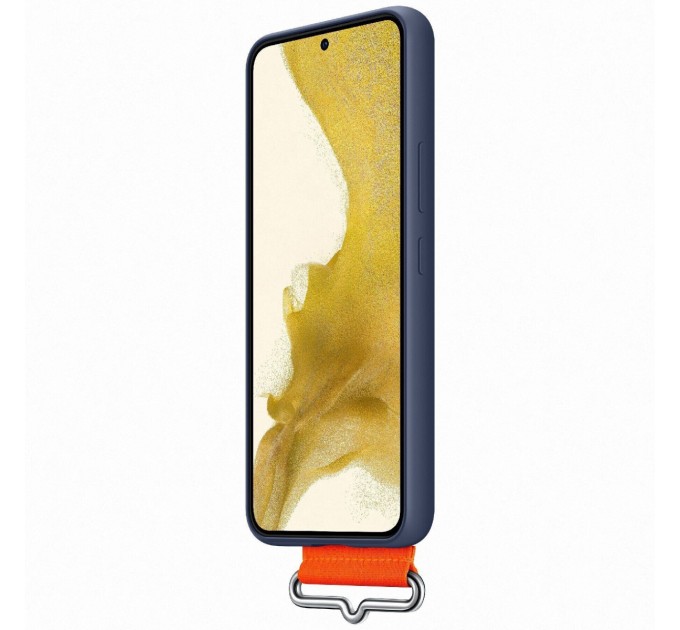 Samsung Чохол-накладка Samsung Silicone Cover with Strap для Samsung Galaxy S22 SM-S901 Navy (EF-GS901TNEGRU)