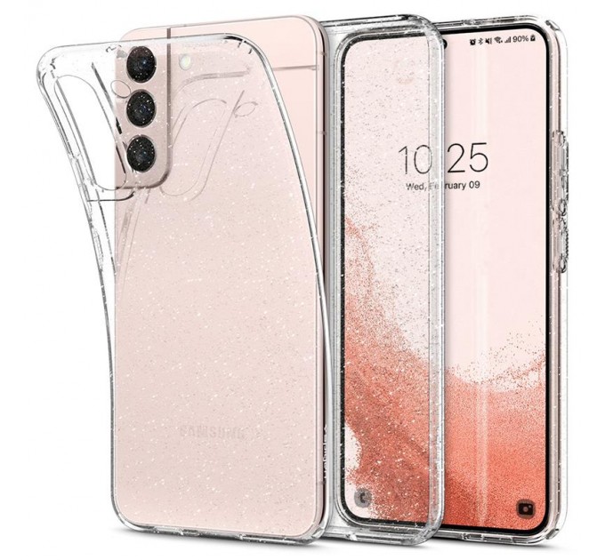 Spigen Чохол-накладка Spigen Liquid Crystal Glitter для Samsung Galaxy S22 SM-S901 Crystal Quartz (ACS03985)