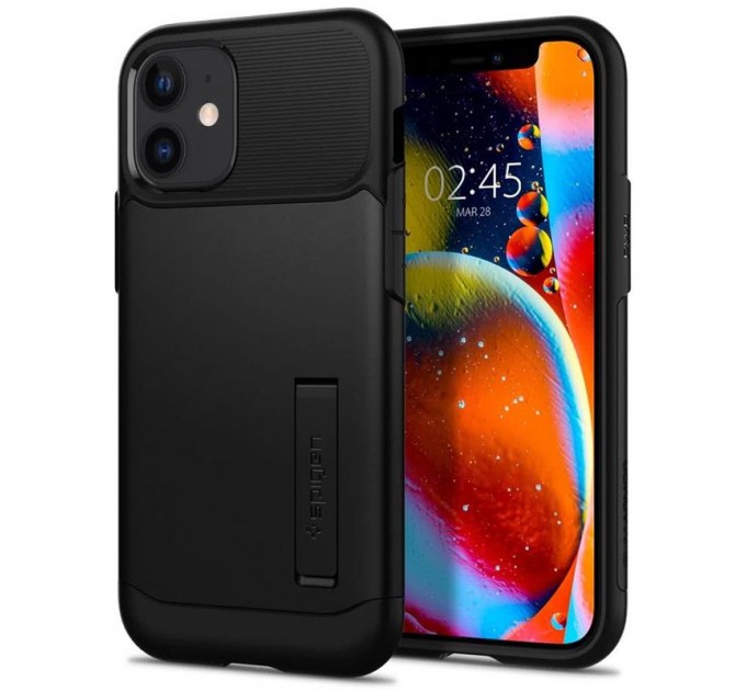 Spigen Чохол-накладка Spigen Slim Armor для Apple iPhone 12 Mini Black (ACS01545)