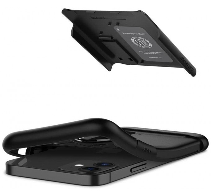 Spigen Чохол-накладка Spigen Slim Armor для Apple iPhone 12 Mini Black (ACS01545)