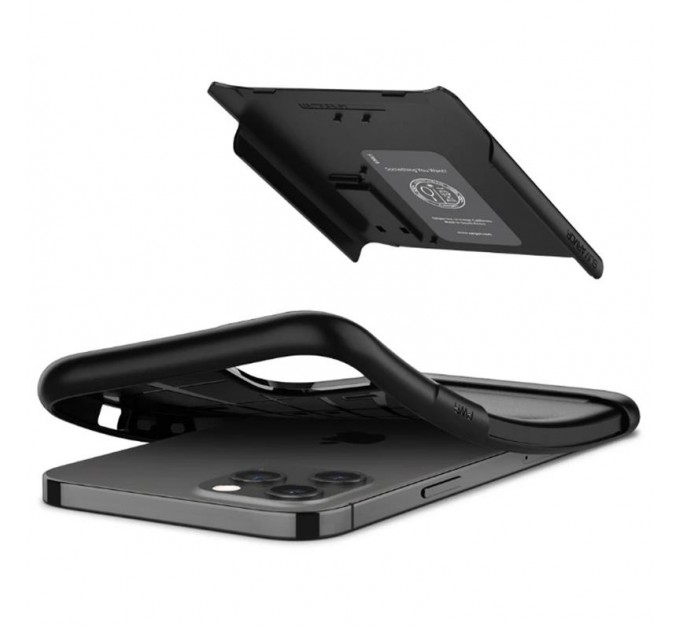 Spigen Чохол-накладка Spigen Slim Armor для Apple iPhone 12 Pro Max Black (ACS01479)