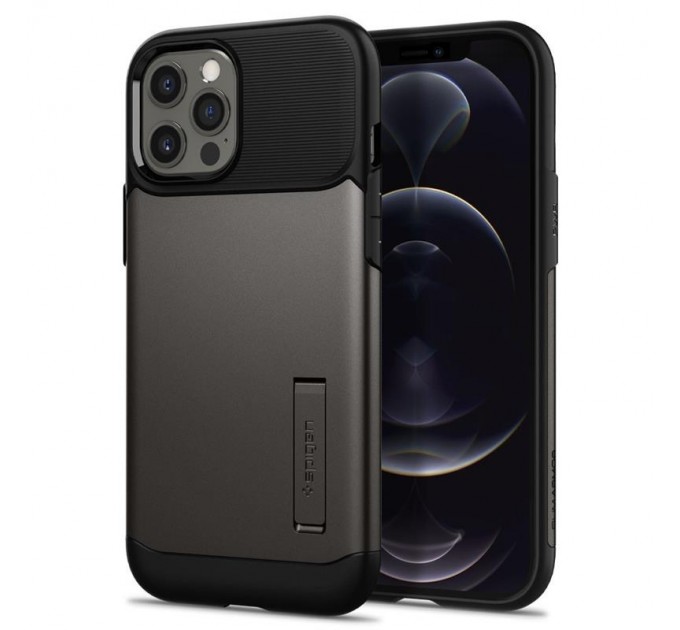 Spigen Чохол-накладка Spigen Slim Armor для Apple iPhone 12 Pro Max Gunmetal (ACS01480)