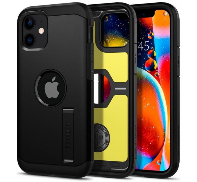 Spigen Чохол-накладка Spigen Tough Armor для Apple iPhone 12 Mini Black (ACS01753)