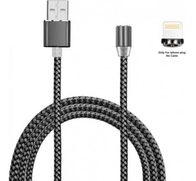 XoKo Дата кабель USB 2.0 AM to Lightning 1.2m Magneto grey XoKo (SC-355i MGNT-GR)