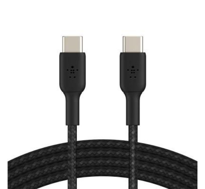Belkin Дата кабель USB-С - USB-С BRAIDED, 1m, black Belkin (CAB004BT1MBK)