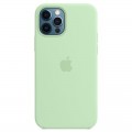 Apple Чохол-накладка Apple Silicone Case with MagSafe для Apple iPhone 12 Pro Max Pistachio (MK053)