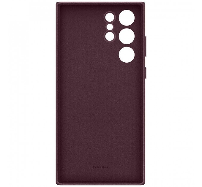 Samsung Чохол-накладка Samsung Leather Cover для Samsung Galaxy S22 Ultra SM-S908 Burgundy (EF-VS908LEEGRU)