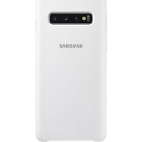 Чохол-накладка Samsung Silicone Cover для Samsung Galaxy S10 SM-G973 White (EF-PG973TWEGRU)