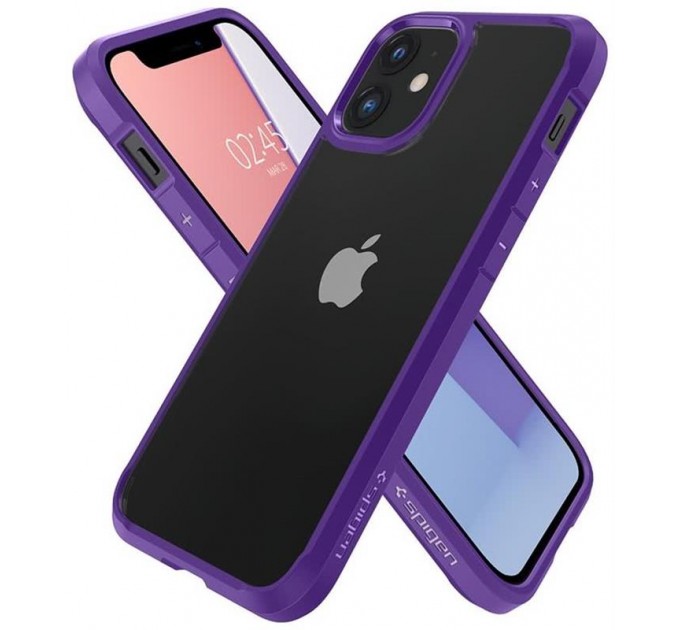 Чохол-накладка Spigen Crystal Hybrid для Apple iPhone 12 Mini Hydrangea Purple (ACS01544)