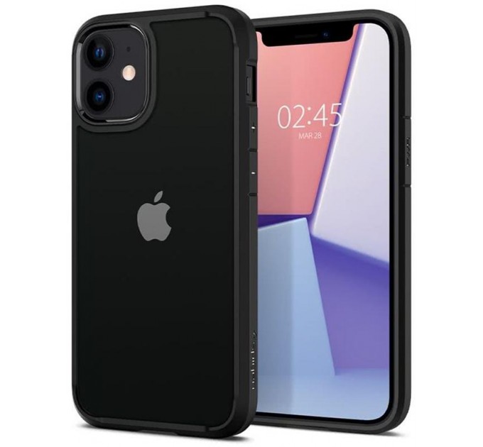 Spigen Чохол-накладка Spigen Crystal Hybrid для Apple iPhone 12 Mini Matte Black (ACS01543)
