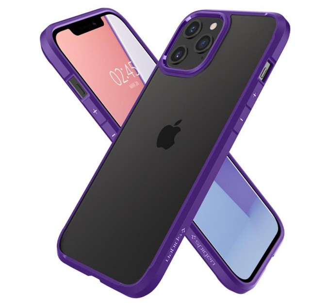Spigen Чохол-накладка Spigen Crystal Hybrid для Apple iPhone 12 Pro Max Hydrangea Purple (ACS01478)