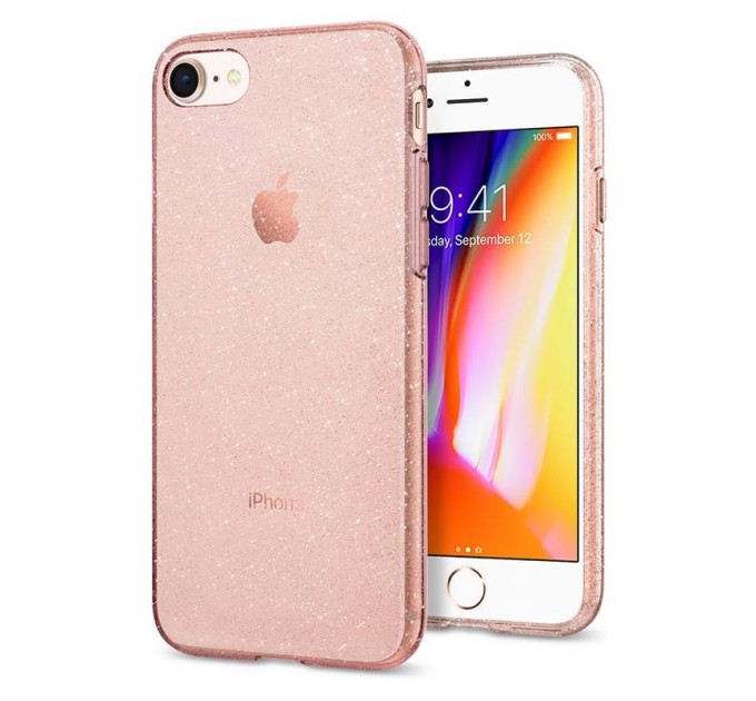 Spigen Чохол-накладка Spigen Liquid Crystal Glitter для Apple iPhone 8/7 Rose Quartz (042CS21419)