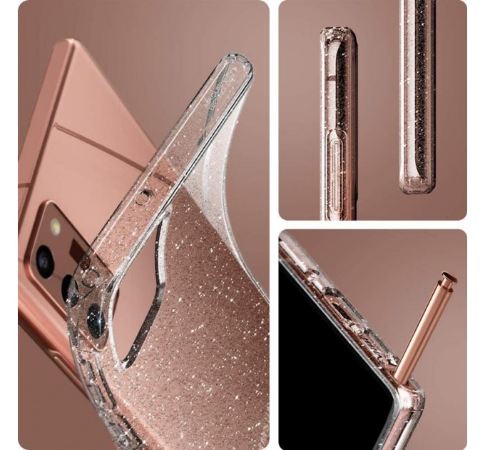 Spigen Чохол-накладка Spigen Liquid Crystal Glitter для Samsung Galaxy Note20 SM-N980 Crystal Quartz (ACS01416)