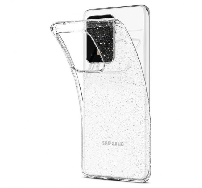 Spigen Чохол-накладка Spigen Liquid Crystal Glitter для Samsung Galaxy S20 Ultra SM-G988 Crystal Quartz (ACS00710)