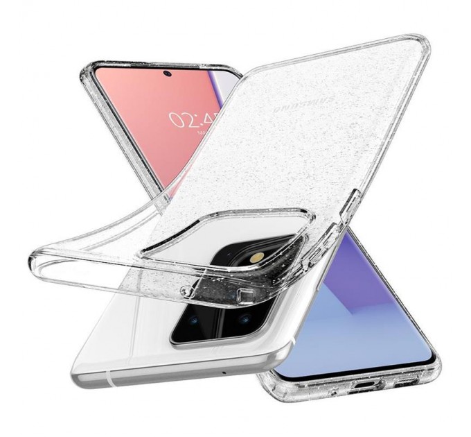 Spigen Чохол-накладка Spigen Liquid Crystal Glitter для Samsung Galaxy S20 Ultra SM-G988 Crystal Quartz (ACS00710)