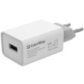 ColorWay Зарядний пристрій ColorWay 1USB AUTO ID 2A (10W) (CW-CHS012-WT)