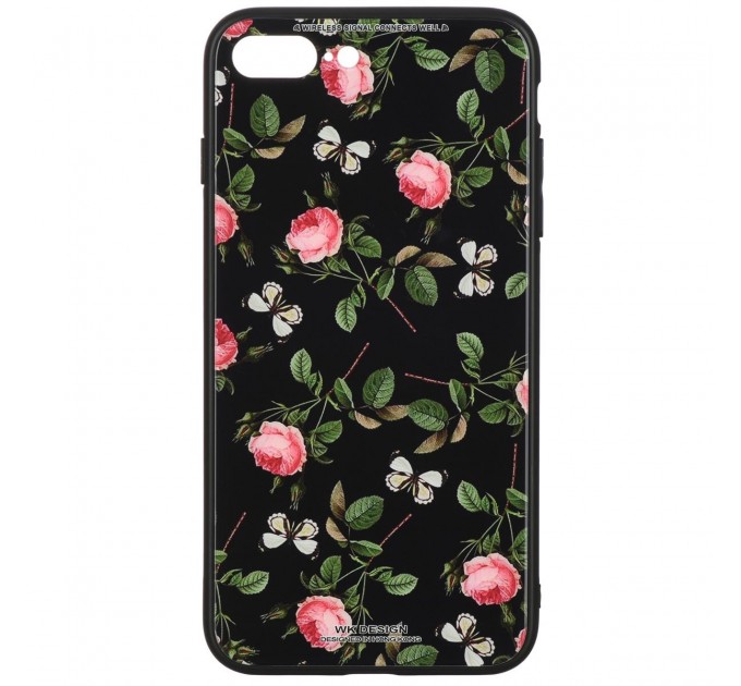 WK Чохол-накладка WK WPC-061 для Apple iPhone 8 Plus/7 Plus Flowers RD/BK (681920359821)
