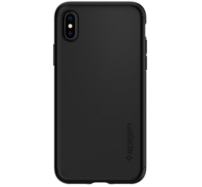 Spigen Чохол-накладка Spigen Thin Fit 360 для Apple iPhone XS Max Black (065CS24846) + скло