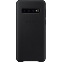 Чохол-накладка Samsung Leather Cover для Samsung Galaxy S10 SM-G973 Black (EF-VG973LBEGRU)