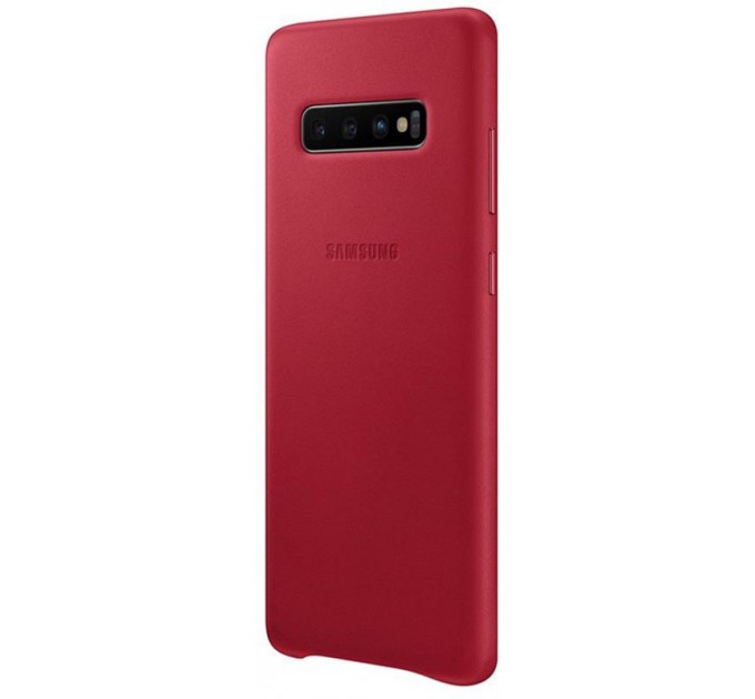 Samsung Чохол-накладка Samsung Leather Cover для Samsung Galaxy S10+ SM-G975 Red (EF-VG975LREGRU)