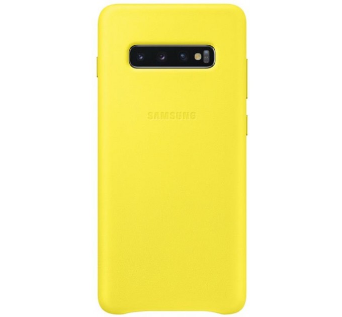 Samsung Чохол-накладка Samsung Leather Cover для Samsung Galaxy S10+ SM-G975 Yellow (EF-VG975LYEGRU)