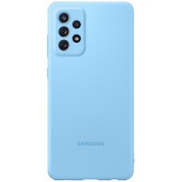 Чохол-накладка Samsung Silicone Cover для Samsung Galaxy A72 SM-A725 Blue (EF-PA725TLEGRU)