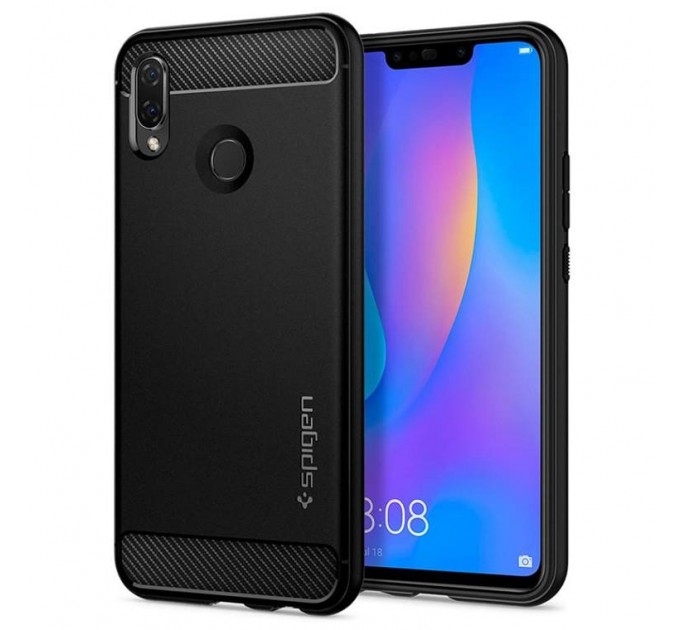 Spigen Чохол-накладка Spigen Rugged Armor для Huawei P Smart+/Nova 3i Black (L32CS24984)