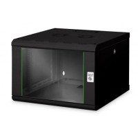 Шафа настінна Digitus Wall Mounting Unique 19" 7U 600x600, RAL 9005 (DN-1907U-6/6-SW)