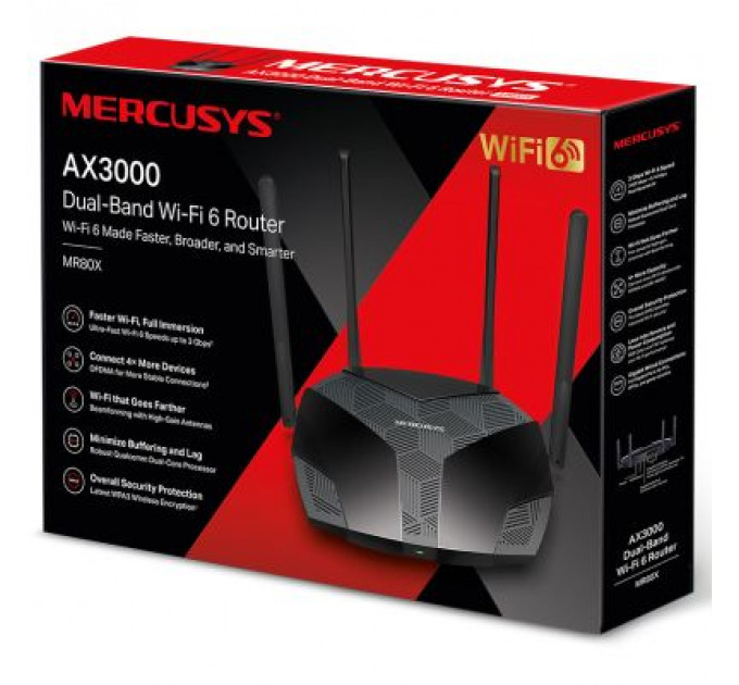Маршрутизатор Mercusys MR80X