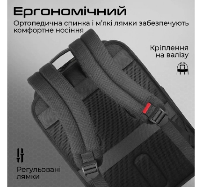 Promate Рюкзак для ноутбука Promate 15.6" Paramount-BP Black (paramount-bp)
