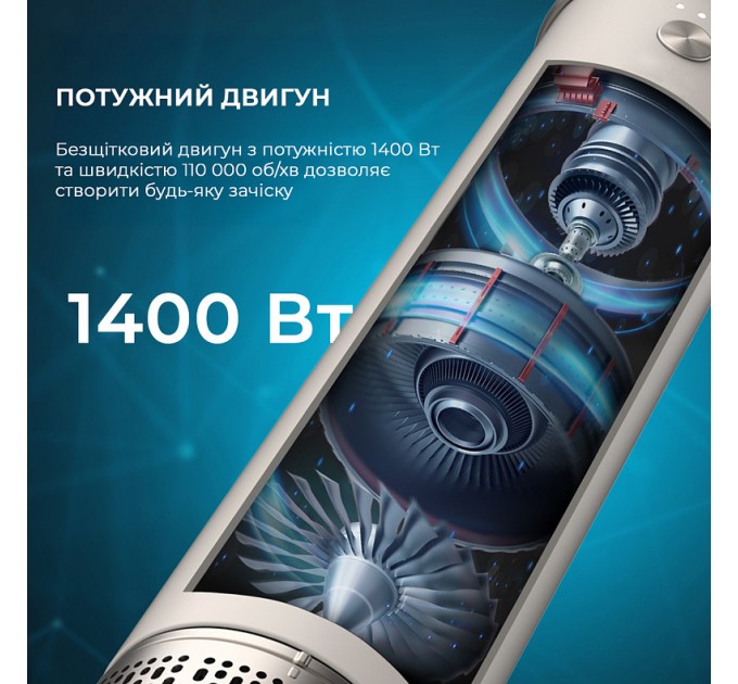 Cecotec Стайлер Cecotec Bamba CeramicCare 8in1 AirGlam Black (CCTC-03464)