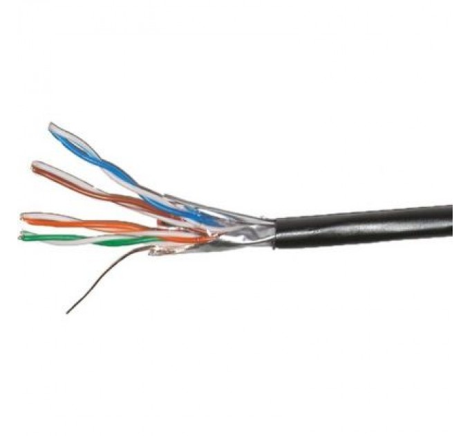 DCG Кабель мережевий DCG FTP 305м, cat 5e, CCA, 4 pairs, 0.50mm, PE B, outside, black (159078)