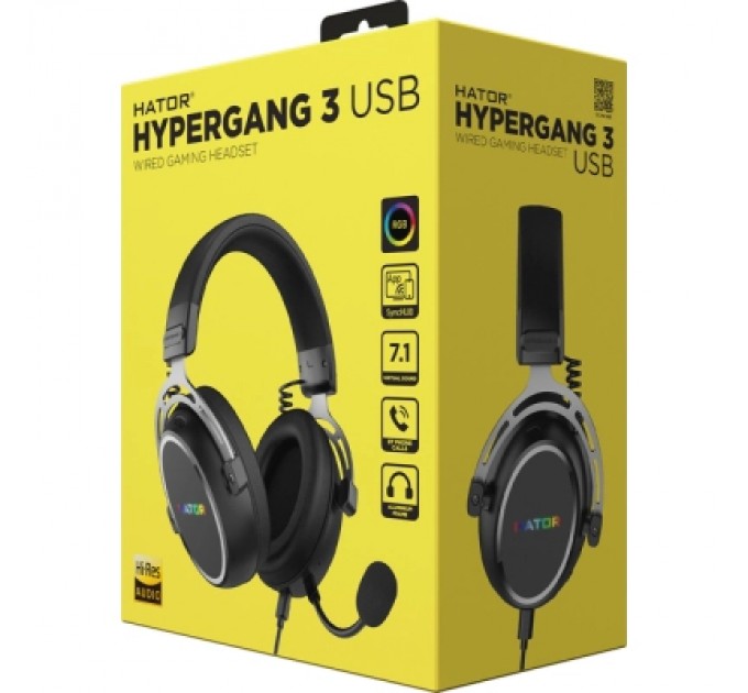 Hator Навушники Hator Hypergang 3 Hi-Res Black (ESH50)