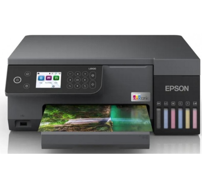Epson Багатофункціональний пристрій А4 кол. Epson EcoTank L8100 Wi-Fi (C11CK94401)
