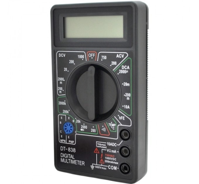 Voltronic Цифровий мультиметр Voltronic DT-838, V, A, R , T, Q60 (DT-838)