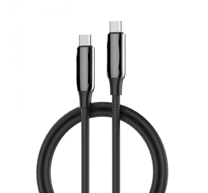 ColorWay Дата кабель USB-C to USB-C 1.0m (PVC+Aluminum Alloy) (PD Fast Charging 240W) 5А black ColorWay (CW-CBPDCC069-BK)