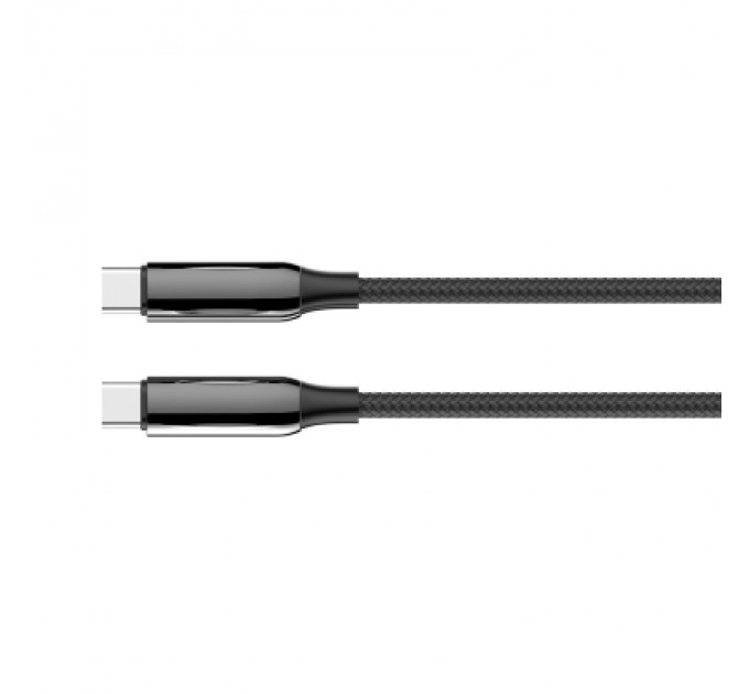 ColorWay Дата кабель USB-C to USB-C 2.0m (PVC+Aluminum Alloy) (PD Fast Charging 240W) 5А black ColorWay (CW-CBPDCC070-BK)