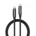 ColorWay Дата кабель USB-C to USB-C 2.0m (PVC+Aluminum Alloy) (PD Fast Charging 240W) 5А black ColorWay (CW-CBPDCC070-BK)