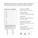 ColorWay Зарядний пристрій ColorWay GaN Mini 65W PD Port PPS USB-C white (CW-CHS049PD-WT)