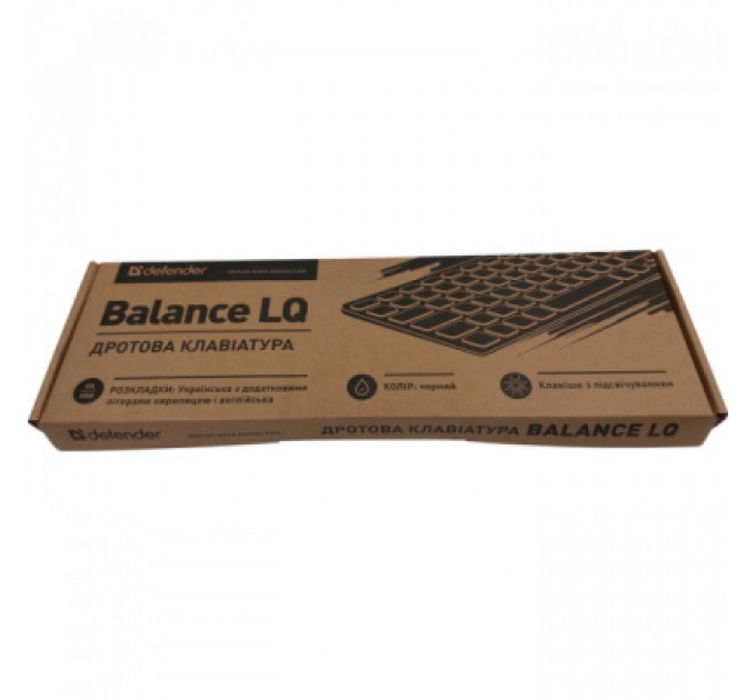 Defender Клавіатура Defender Balance LQ LED USB UA Black (450790)