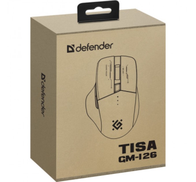 Defender Мишка Defender Tisa GM-126 LED Wireless/Bluetooth White/Blue (52126)